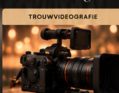 Professionele cinema videocamera met grote lens