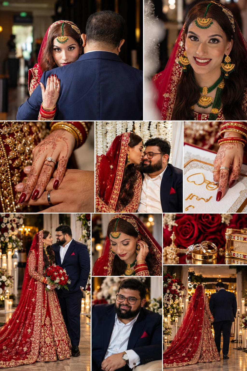 Collage Pakistaanse bruiloft